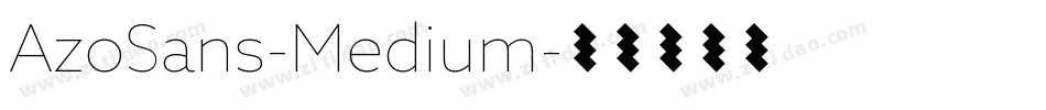 AzoSans-Medium字体转换