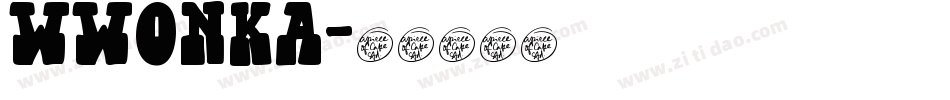 wwonka字体转换