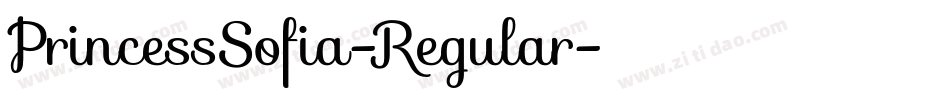 PrincessSofia-Regular字体转换