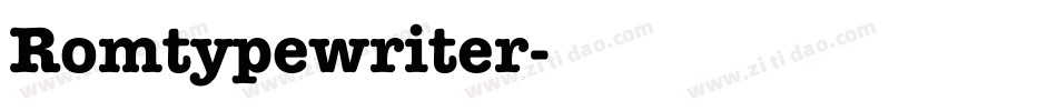 Romtypewriter字体转换