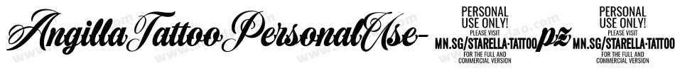 AngillaTattooPersonalUse-9pz5字体转换