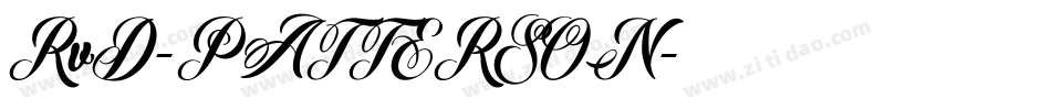 RvD-PATTERSON字体转换