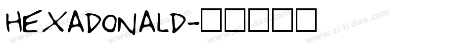 Hexadonald字体转换