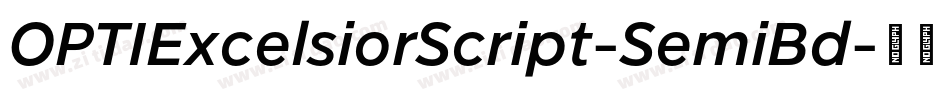 OPTIExcelsiorScript-SemiBd字体转换