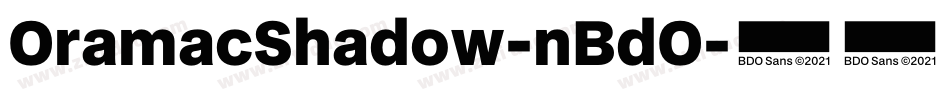OramacShadow-nBdO字体转换