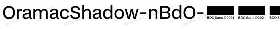 OramacShadow-nBdO字体转换