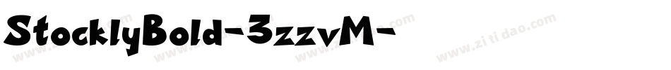 StocklyBold-3zzvM字体转换