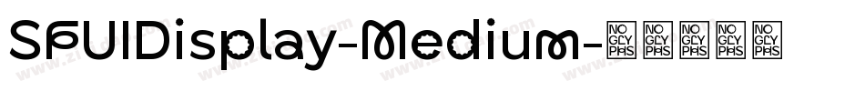SFUIDisplay-Medium字体转换