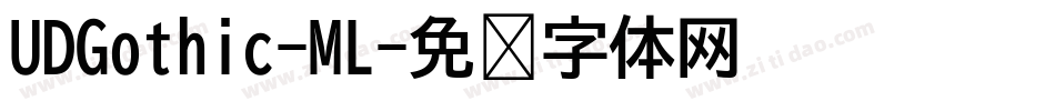 UDGothic-ML字体转换