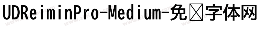 UDReiminPro-Medium字体转换