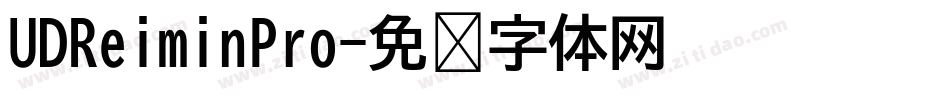 UDReiminPro字体转换