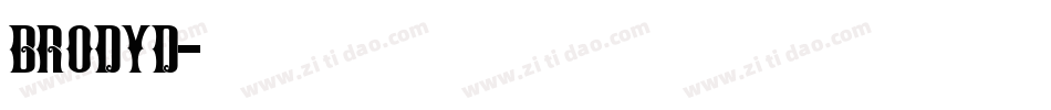 BrodyD字体转换