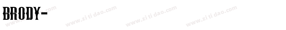 brody字体转换