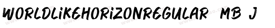 WorldLikeHorizonRegular-mB9j字体转换