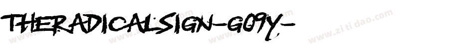 TheRadicalSign-g09Y字体转换