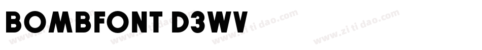 BombFont-d3wV字体转换