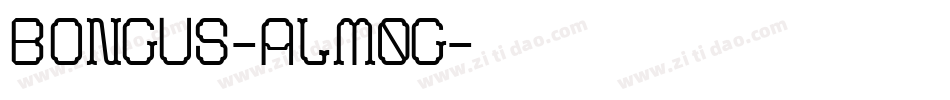 Bongus-ALm0g字体转换