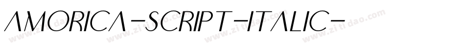 AMORICA-SCRIPT-Italic字体转换