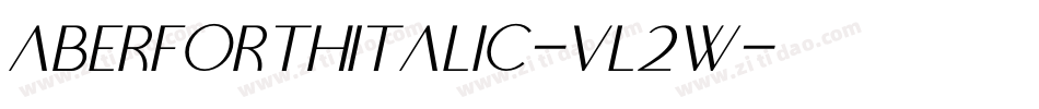 AberforthItalic-Vl2w字体转换