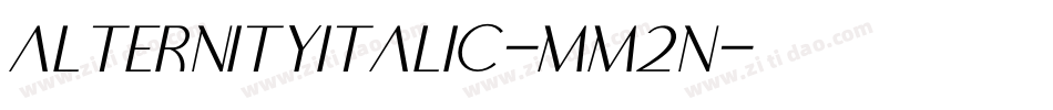 AlternityItalic-Mm2n字体转换