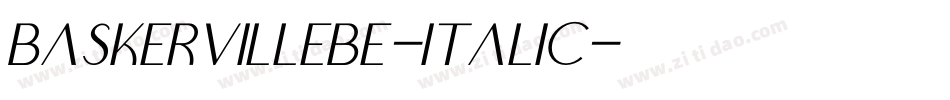 BaskervilleBE-Italic字体转换