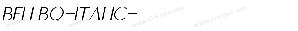 BellBQ-Italic字体转换