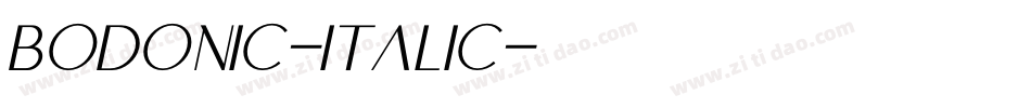 BodoniC-Italic字体转换