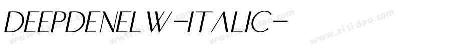 DeepdeneLW-Italic字体转换