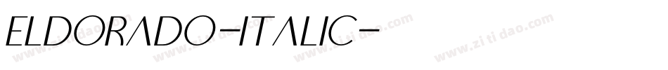 Eldorado-Italic字体转换