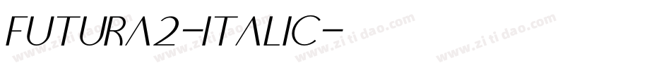 Futura2-Italic字体转换