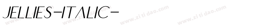 Jellies-Italic字体转换