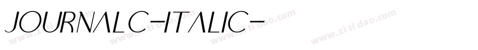 JournalC-Italic字体转换 JournalC-Italic字体转换