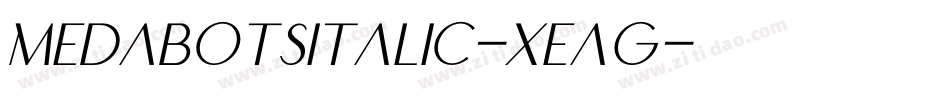 MedabotsItalic-Xeag字体转换