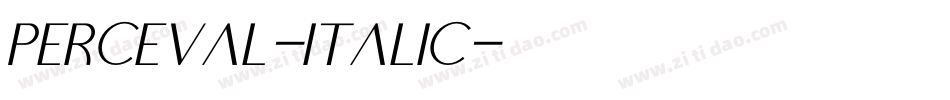 Perceval-Italic字体转换