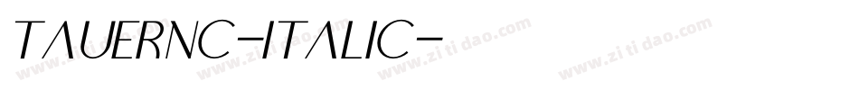 TauernC-Italic字体转换