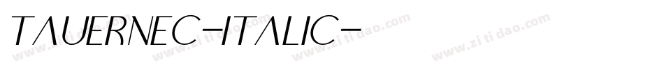 TauernEC-Italic字体转换