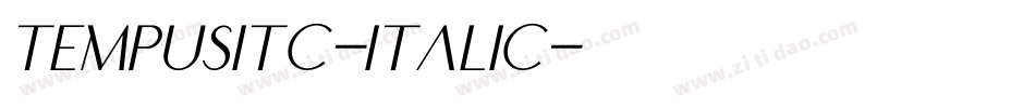 TempusITC-Italic字体转换