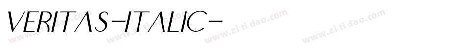 Veritas-Italic字体转换