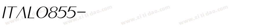 ital0855字体转换