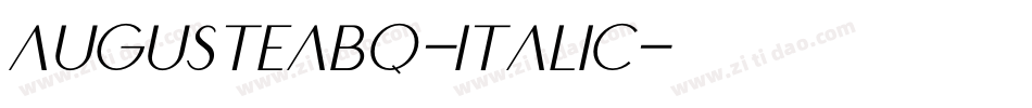 AugusteaBQ-Italic字体转换