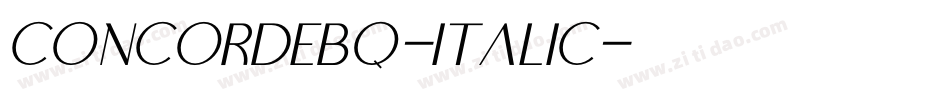 ConcordeBQ-Italic字体转换