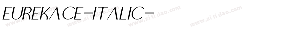 EurekaCE-Italic字体转换