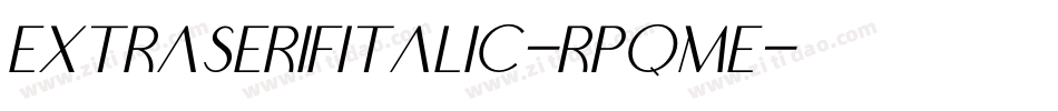 ExtraserifItalic-RpqmE字体转换