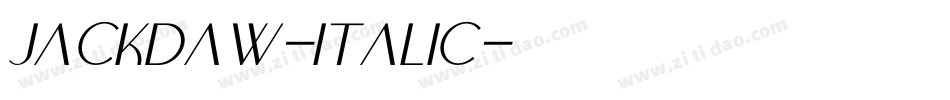 Jackdaw-Italic字体转换 Jackdaw-Italic字体转换