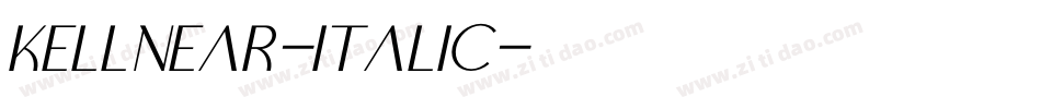 Kellnear-Italic字体转换