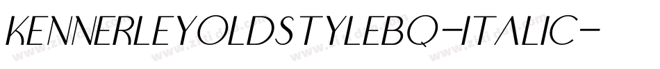 KennerleyOldstyleBQ-Italic字体转换