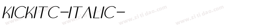 KickITC-Italic字体转换