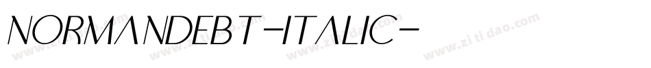 NormandeBT-Italic字体转换