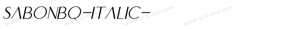 SabonBQ-Italic字体转换