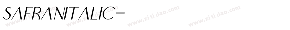 SafranItalic字体转换